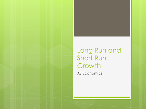 long run and short run economic growth