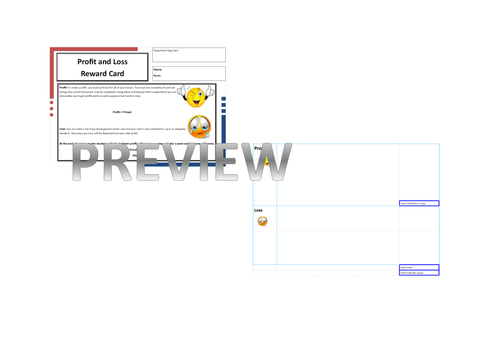 Rewards in Business: Profit and Loss Card