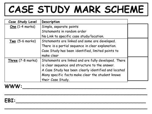 case-study-generic-mark-scheme-teaching-resources