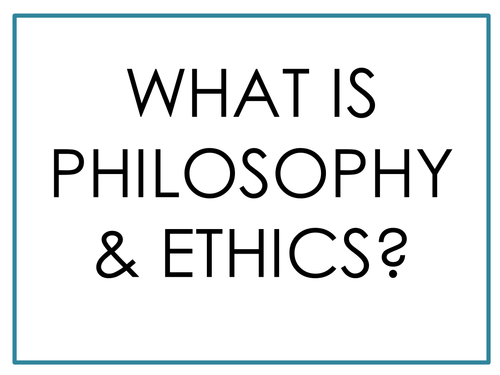 Philosophy and Ethics/ RE display