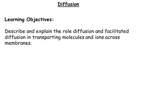 From 2015 AQA Biology - Diffusion