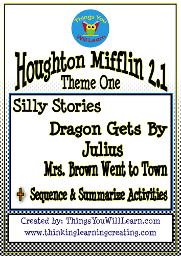 Silly Stories Worksheet Bundle (Houghton Mifflin 2.1) | Teaching Resources