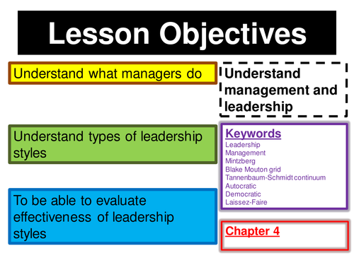 Management and Leadership powerpoint