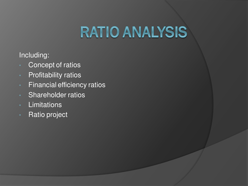 Ratio Analysis