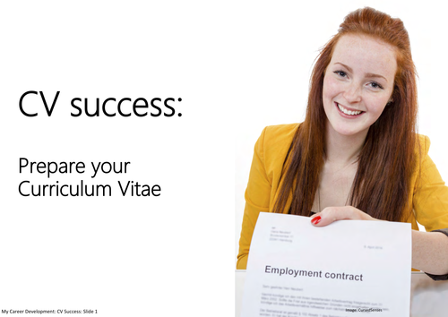 CV Success: Prepare your Curriculum Vitae