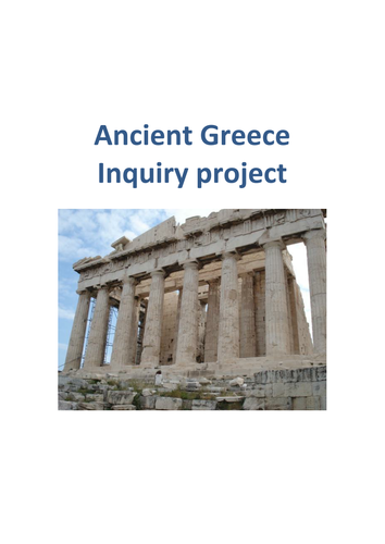 Ancient Greece Inquiry based project