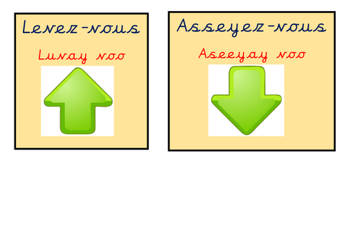 French Classroom Labels