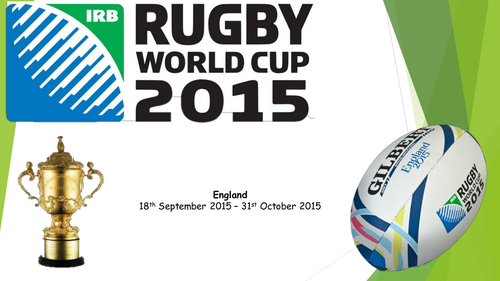 The Rugby World Cup - Presentation | Teaching Resources