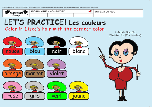 FRENCH-UNIT-2-AT-SCHOOL-2ND TO 5TH GRADES: School subjects and diary/Family/Weather forecast/Numbers