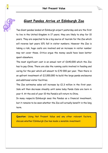 Net Present Value Lesson