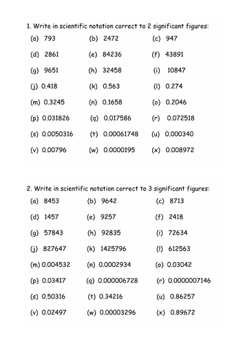 Scientific Notation