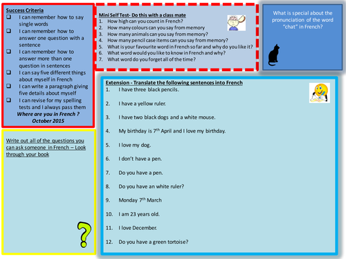 Assessment inspiration for MFL | Tes