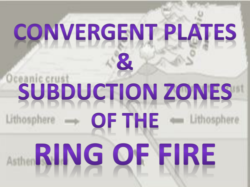 Convergent Plates-Subduction Zones at Ring of Fire