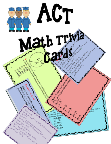ACT Math Trivia Cards