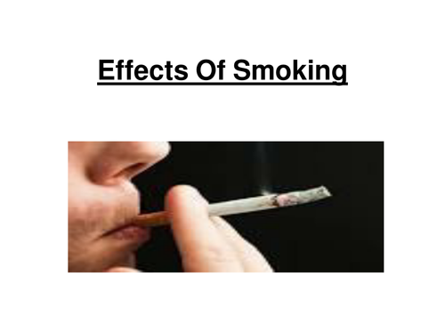 OCR AS Biology - Effects of smoking on the body.