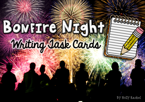 Bonfire Night Writing Activity Cards