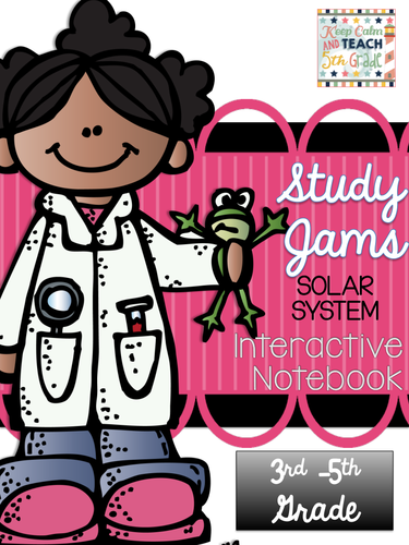 Solar System Study Jams Interactive Notebook