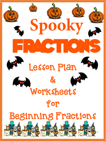 Halloween Fractions for Grade k-2