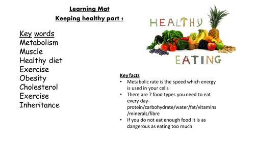 Learning Mat Biology B1 AQA topic