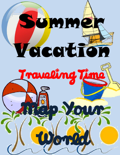 Summer Vacation Map Reading Activity