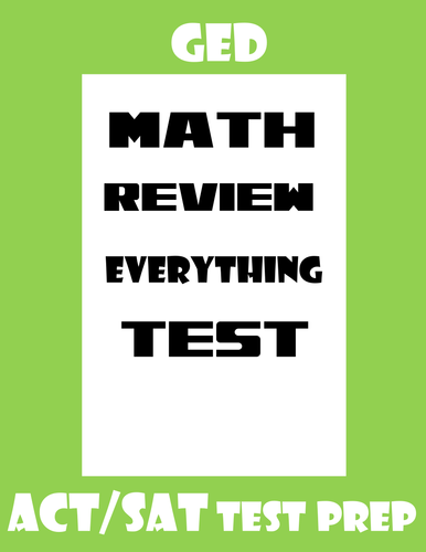 ged-math-review-test-teaching-resources