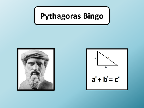 Pythagoras Bingo Selection