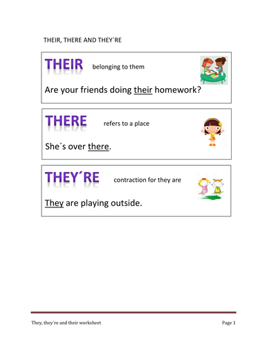 Their, They´re and There | Teaching Resources