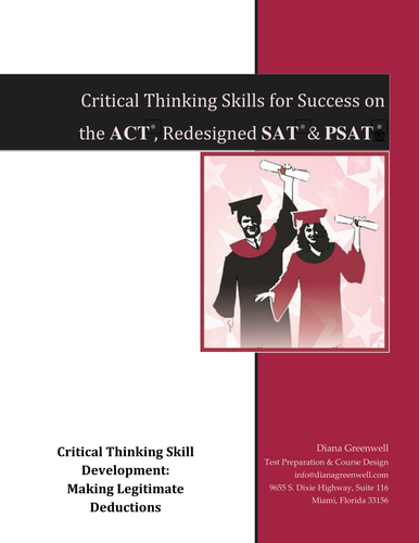 SAT, PSAT and ACT Critical Thinking Skill Builder