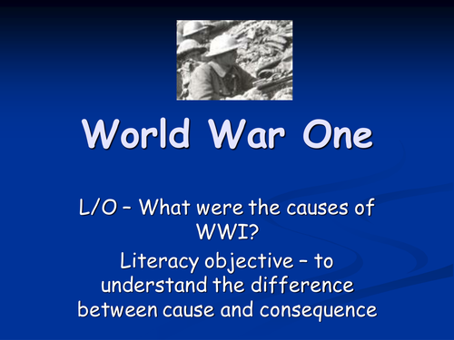 Causes of WW1 lesson and assessment | Teaching Resources