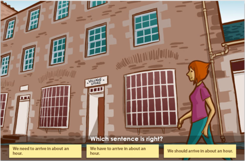 New Lanark - a game for revising grammar and vocabulary