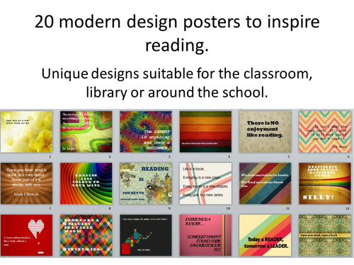 20 poster to inspire reading