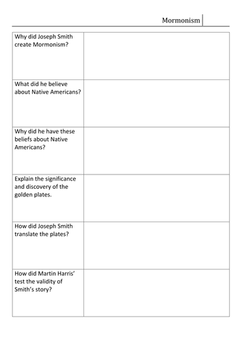 American West - The Mormons