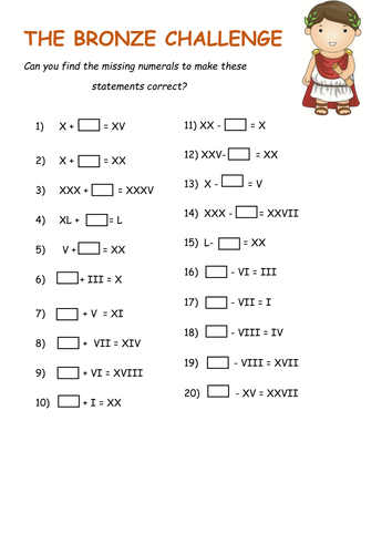 Roman Numerals mastery KS2 | Teaching Resources