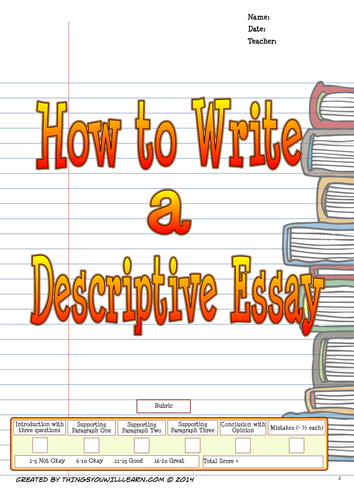 How to Write a Descriptive Essay