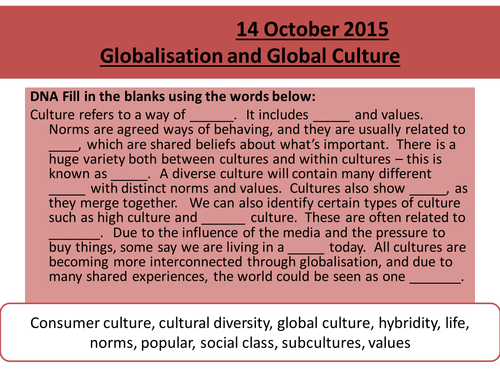 Sociology H580 / H180 Lesson 8 Introduction to Functionalism and Consensus Theory