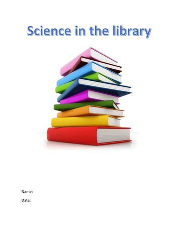 Science activity booklet:  topic key words, writing & engagement 