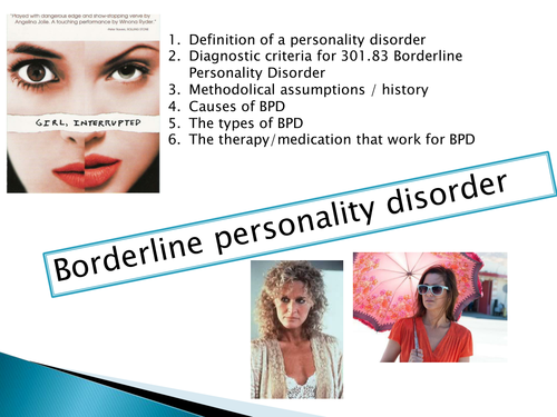 Borderline personality disorder | Teaching Resources