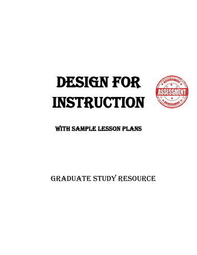 Design for Instruction Thesis