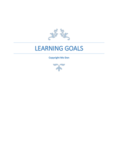 learning goals essay