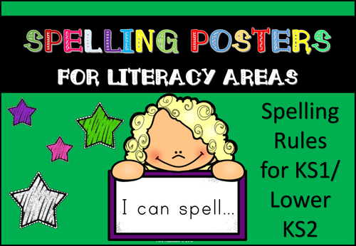 Spelling Posters for Literacy Areas ( Singular and Plural Nouns )