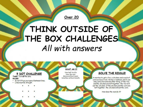 over 20 think outside of the box challenges