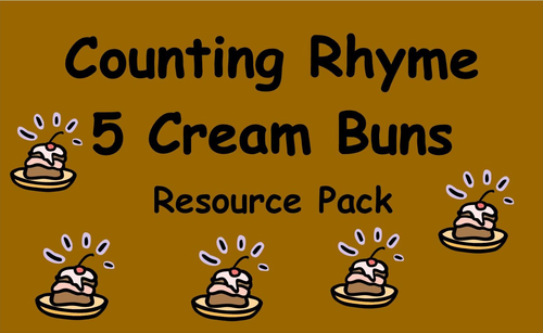 Counting Rhyme Resource Pack - 5 Cream Buns 