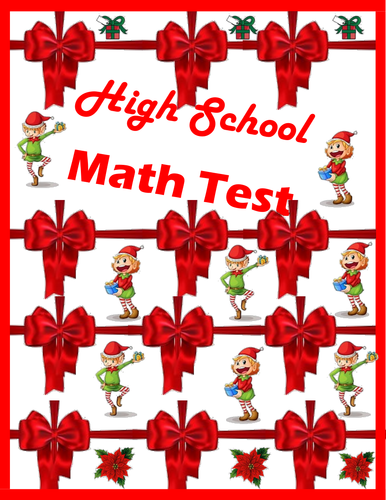 CCSS High School Math for the Holidays