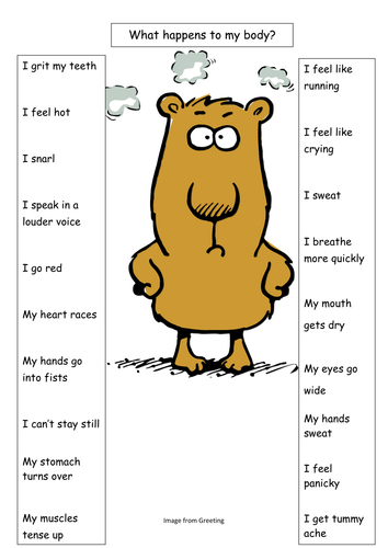 What happens to my body when I am angry? KS1 SEN or Lower KS2