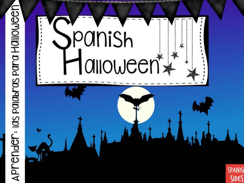 Spanish Halloween Presentation and Games