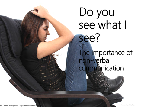 Do you see what I see? The importance of non-verbal communication