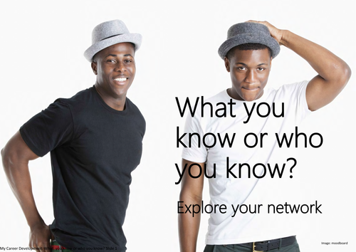 What you know or who you know? Explore your network