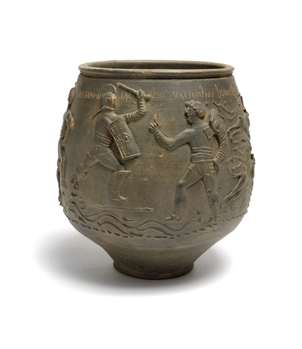 Teaching History with 100 Objects -Roman gladiators vase
