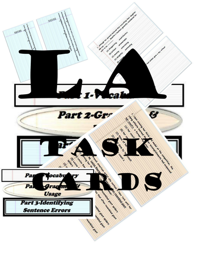 Language Arts Task Cards