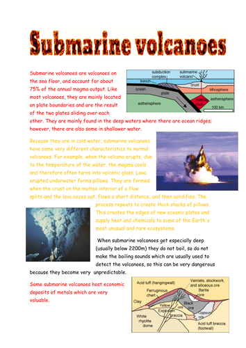 submarine volcanoes